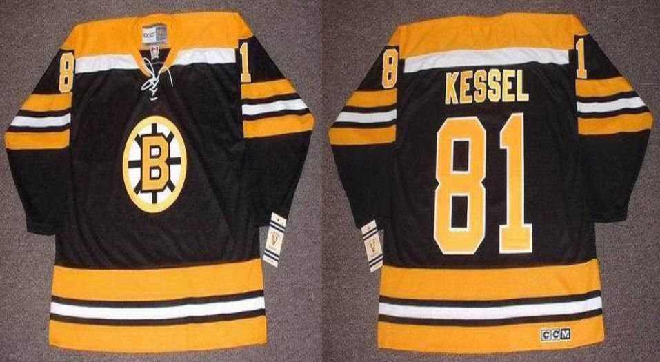 2019 Men Boston Bruins 81 Kessel Black CCM NHL jerseys